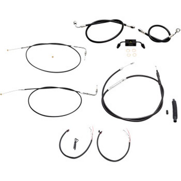 【セール特価】 ケーブルコンプキット 黒 14年以降 XL ABS付 12-14インチ用