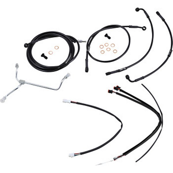 ケーブルキット 黒 17年以降 FLHR ABS無 16インチ用