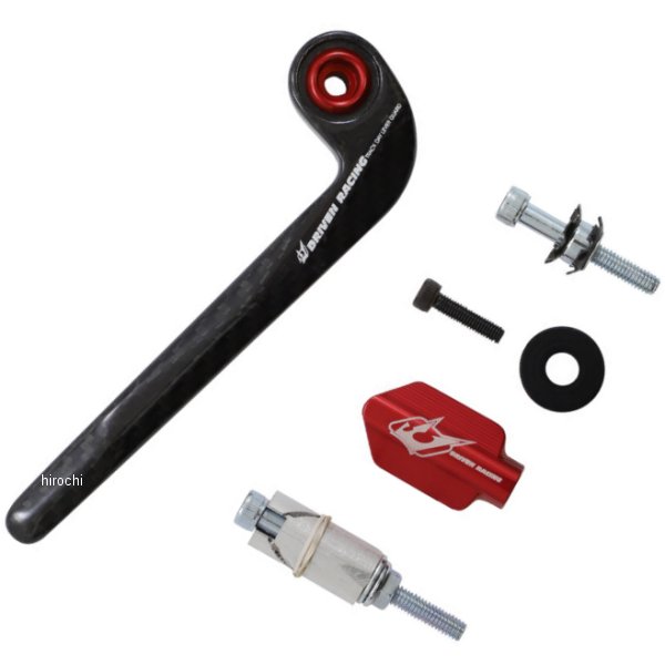 クラッチレバーガード 黒/赤