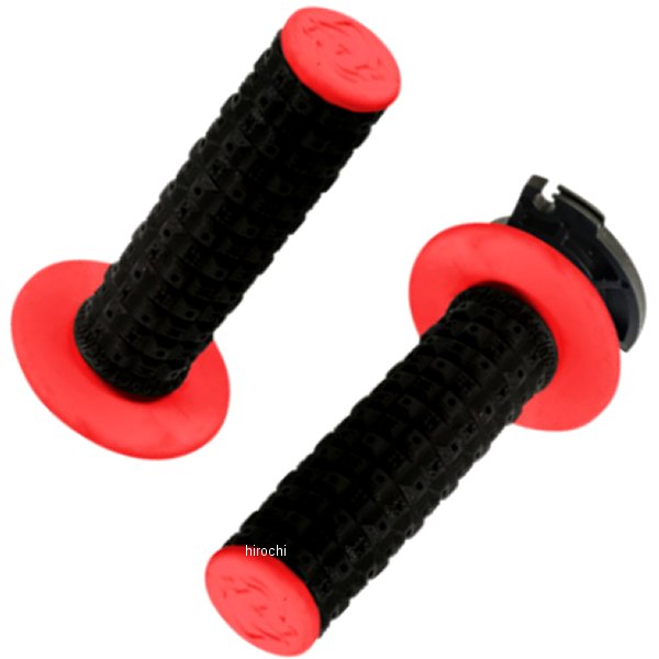 グリップ DEFY ロックオン 黒/赤