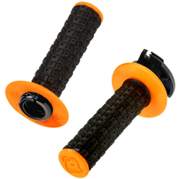 グリップ DEFY ロックオン 黒/オレンジ