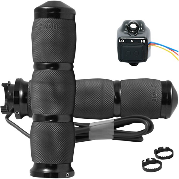 グリップ エアクッション ヒート 1インチハンドル用 黒