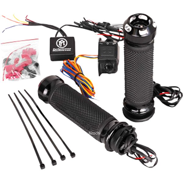 ヒートグリップ Apex ハーレー ケーブルスロットル コントラストカット