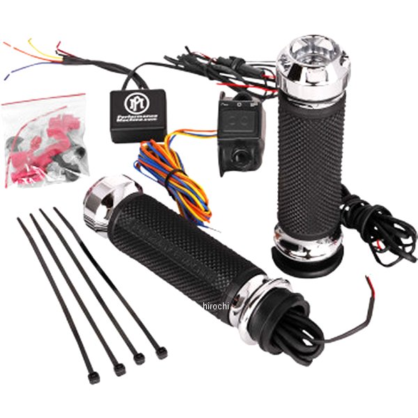 ヒートグリップ Apex 08年以降 ハーレー 電子スロットル クローム