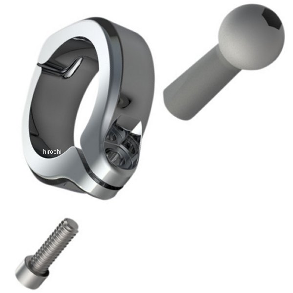 CLAMP W/BALL MNT 1.5" CHR