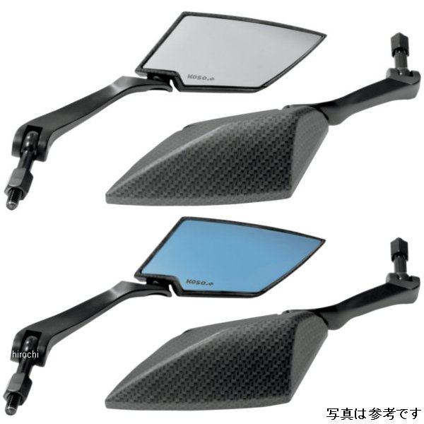 ミラー バーエンドマウントマウント カーボン/黒(左右ペア)  