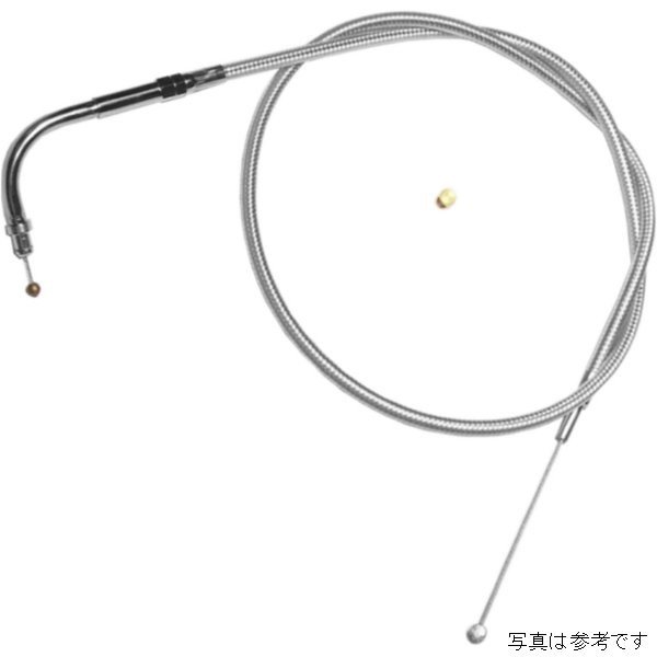 スロットルケーブル 32.75インチ クローム 08年-11年 FXCW、FXCWC