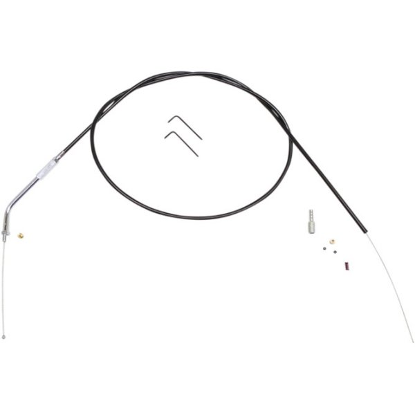 アイドルケーブル 自作キット エルボー角 45°76年-81年 黒/クローム