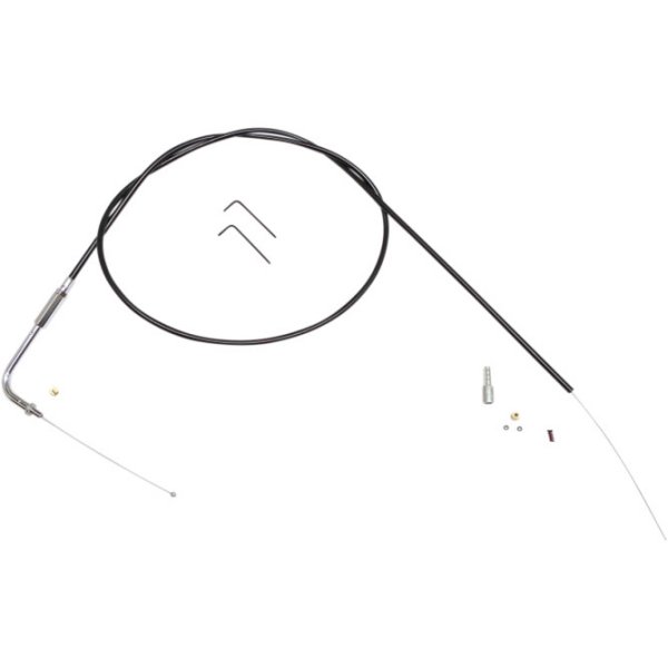 アイドルケーブル 自作キット エルボー角 90°76年-81年 黒/クローム