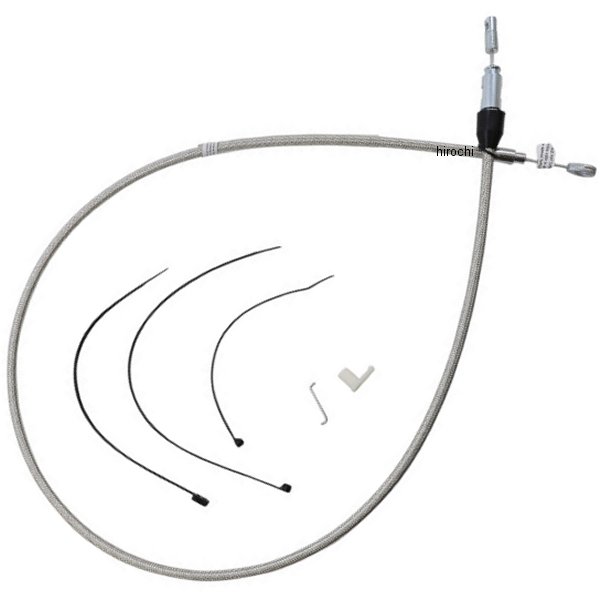 クラッチケーブル アッパー クイックコネクト シルバー 52インチ