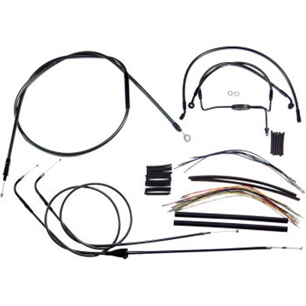 ケーブルキット 黒 17年以降 FLTRU、FLTRX ABS付 18-20インチ用