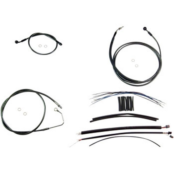 ケーブルキット 黒 17年以降 FLTRU、FLTRX ABS付き(上側のみ) 15-17インチ用