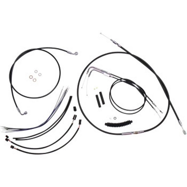 ケーブルキット XR 黒/クローム 12年-14年 FXDB、FXDC ABS無し 12-14インチ用
