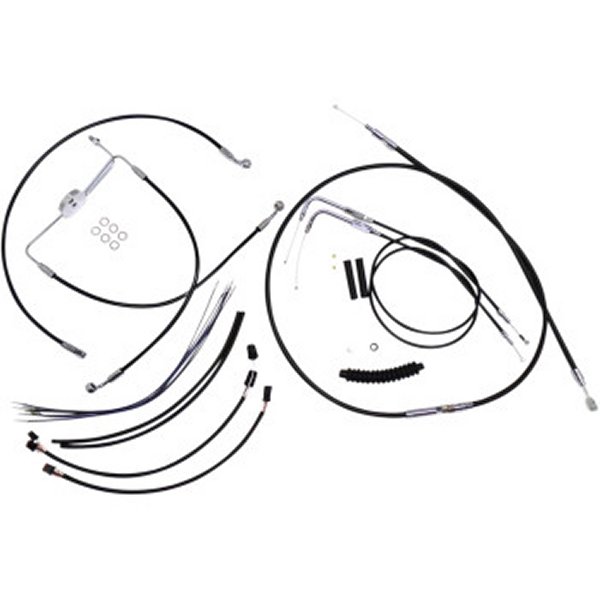 ケーブルキット XR 黒/クローム 12年-14年 FXDF ABS無し 12-14インチ用