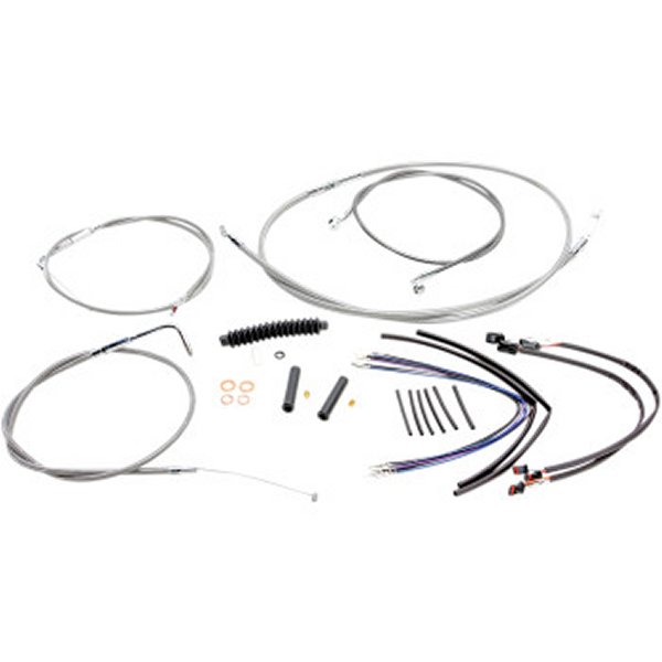 ケーブルキット XR ステンレス 11年-14年 ソフテイル ABS無し 12-14インチ用
