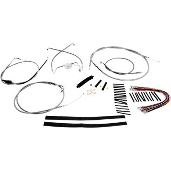 ケーブルキット XR ステンレス 07年 FLHR 15-17インチ用