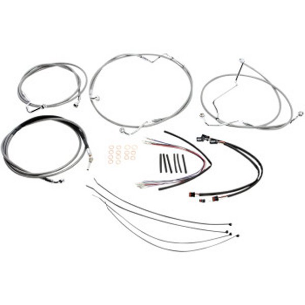 ケーブルキット XR ステンレス 14年-15年 FLH ABS付 12-14インチ用