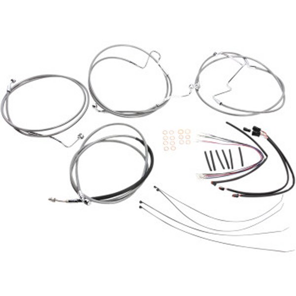 ケーブルキット XR ステンレス 14年-15年 FLH ABS付 15-17インチ用