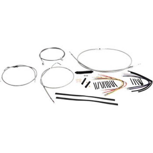 ケーブルキット XR ステンレス 00年-06年 ソフテイル 15-17インチ用