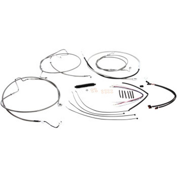 ケーブルキット XR ステンレス 14年 FLHR ABS付 12-14インチ用