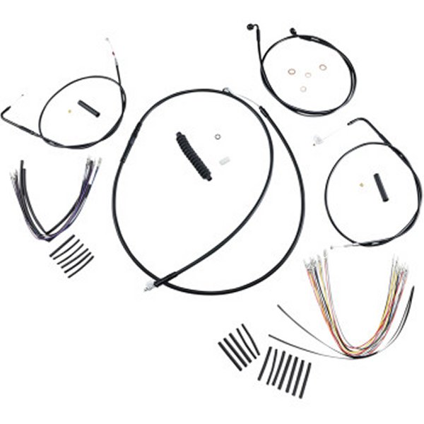 ケーブルキット XR 黒/黒 00年-06年 ソフテイル 12-14インチ用