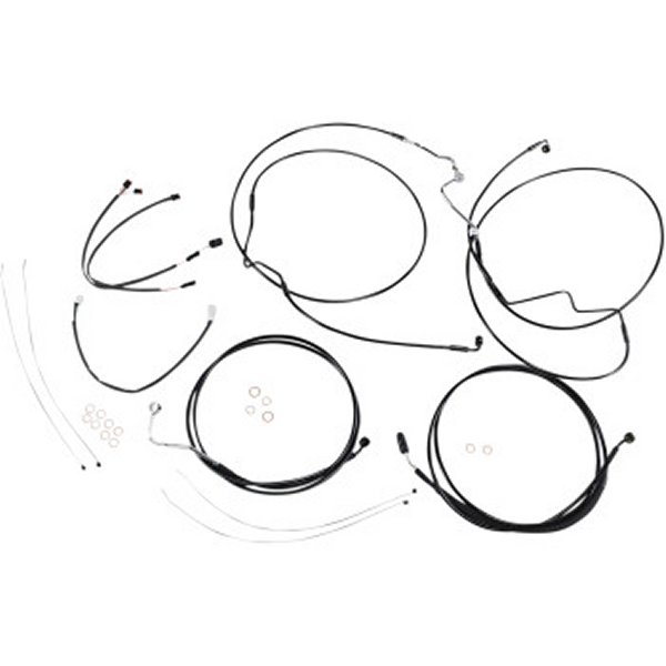 ケーブルキット XR 黒/黒 17年以降 FLTRX/FLTRU 15-17インチ用