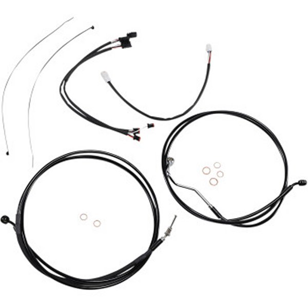 ケーブルキット XR 黒/黒 17年以降 FLTRX/FLTRU(上側のみ) 15-17インチ用