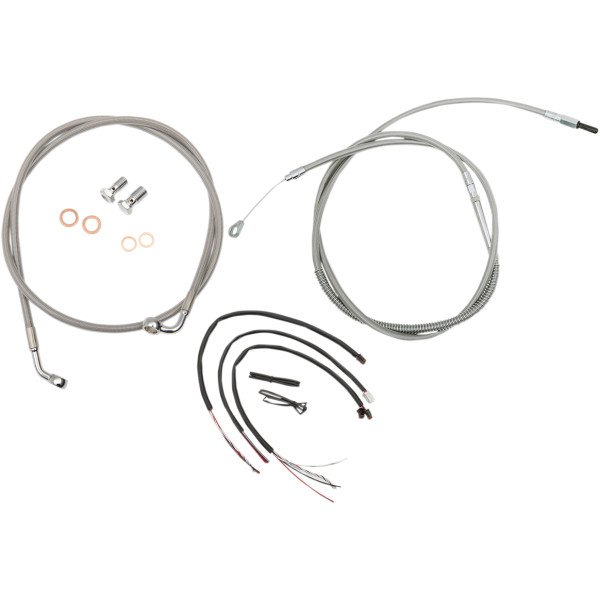ケーブルコンプキット ステンレス 18年以降 FLHC ABS無 18-20インチ用