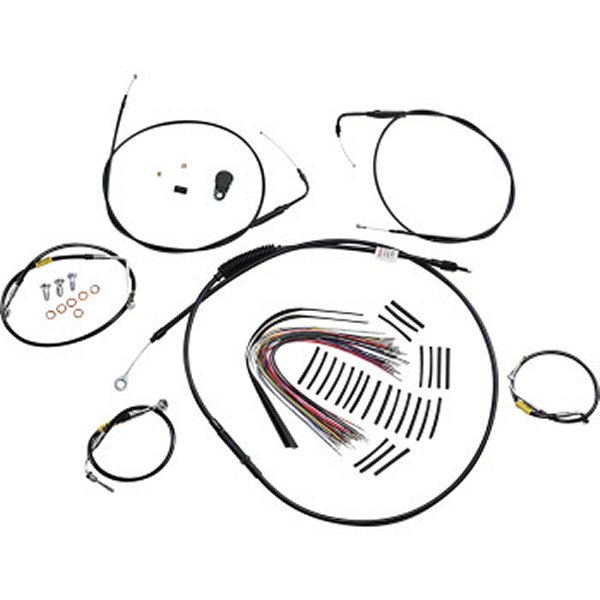 ケーブルキット 黒 00年-06年 FLHT クルーズ無 15インチ用