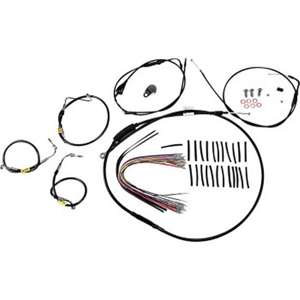 ケーブルキット 黒 00年-06年 FLHT クルーズ対応 13インチ用