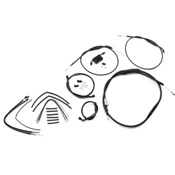 ケーブルキット 黒 Jail Bar 14年以降 XL ABS付 シングルディスク 12インチ用