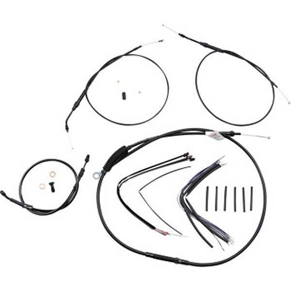 ケーブルキット 黒 Jail Bar 14年以降 XL ABS付 デュアルディスク 14インチ用