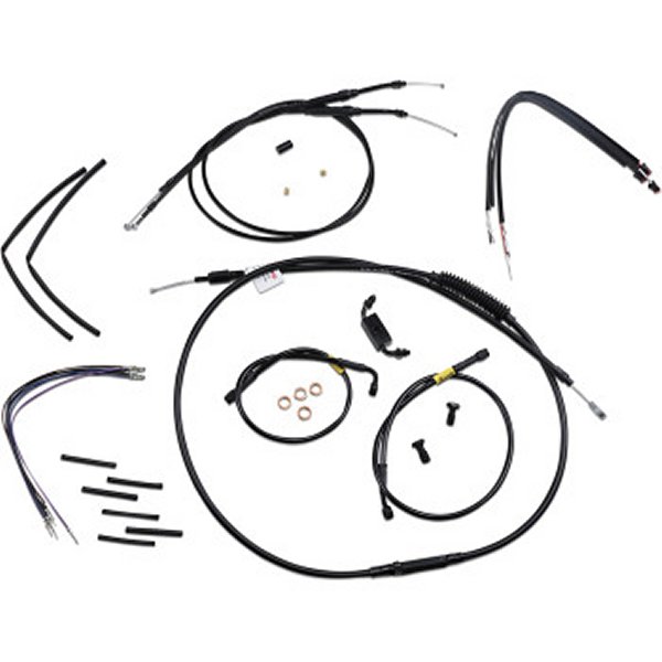 ケーブルキット 黒 12年-17年 FXDWG ABS付 12インチ用