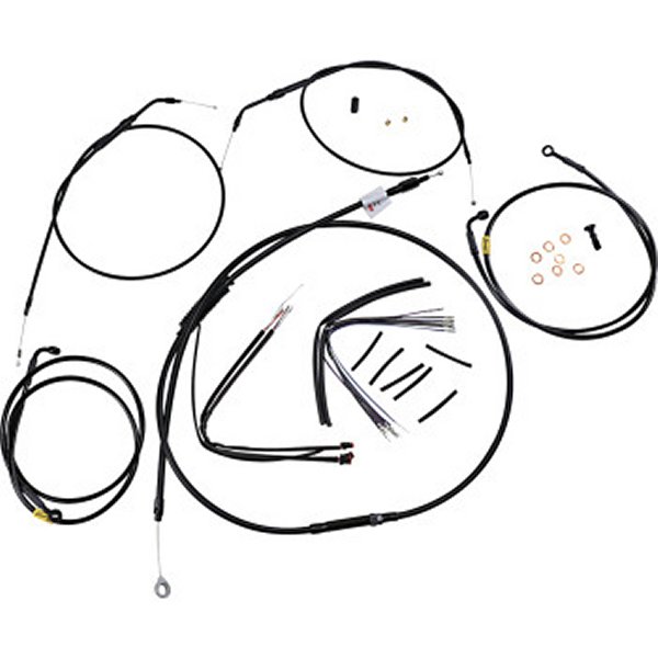 ケーブルキット 黒 12年-17年 FXD ABS無 16インチ用