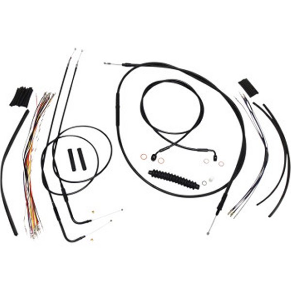 ケーブルキット XR 黒/黒 07年-10年 FXD 12-14インチ用