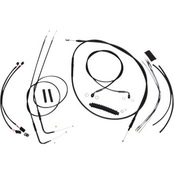 ケーブルキット XR 黒/黒 12年-14年 FXDB、FXDC ABS無し 12-14インチ用