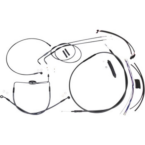 ケーブルキット XR 黒/黒 12年-14年 FXDF ABS無し 12-14インチ用