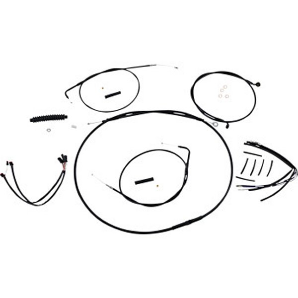 ケーブルキット XR 黒/黒 11年-14年 ソフテイル ABS無し 12-14インチ用