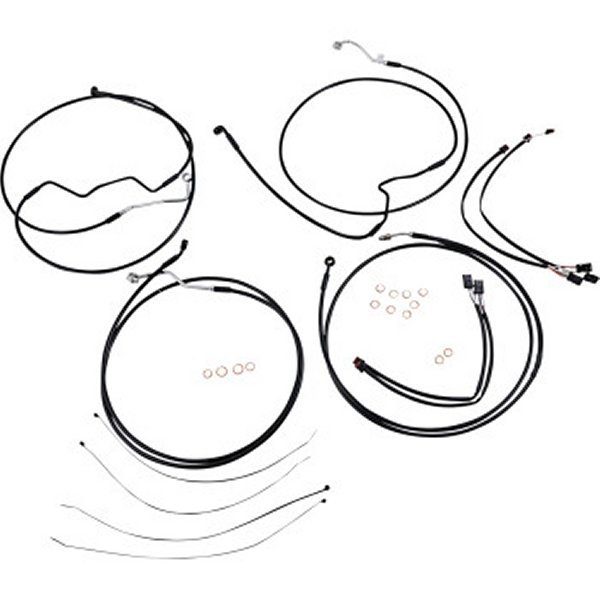 ケーブルキット XR 黒/黒 17年以降 FLHRXS ABS付 15-17インチ用