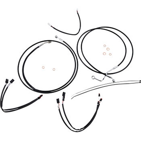 ケーブルキット XR 黒/クローム 17年以降 FLHRXS ABS付き(上側のみ) 15-17インチ用