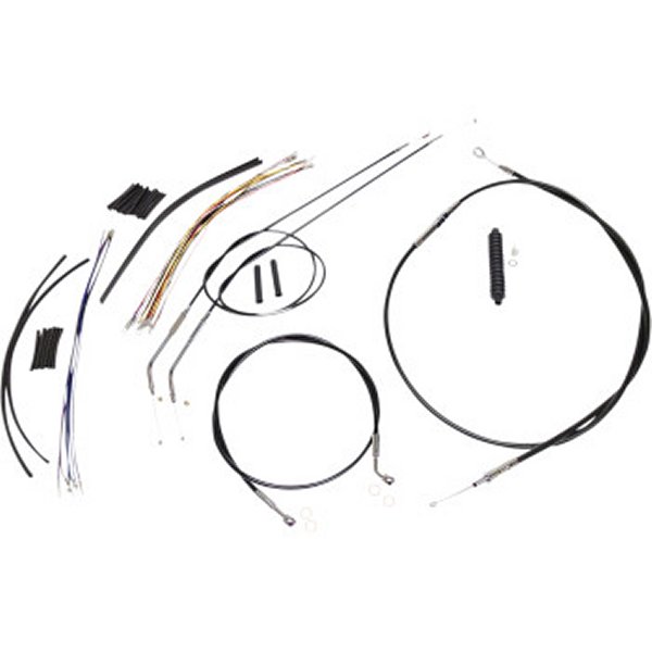 ケーブルキット XR 黒/クローム 07年‑13年 XL1200C 10-12インチ用