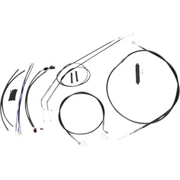 ケーブルキット XR 黒/クローム 18年以降 XL ABS無し 10-12インチ用