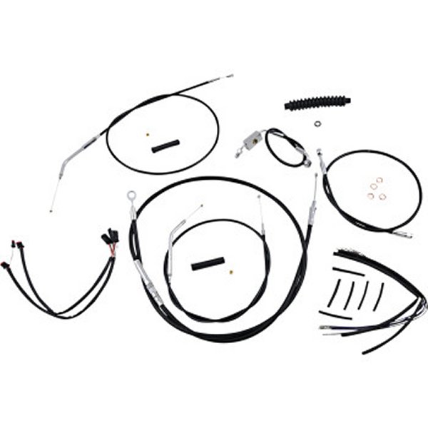 ケーブルキット XR 黒/クローム ケーブルキット XR 黒/黒 18年以降 XL ABS付 14-16インチ用