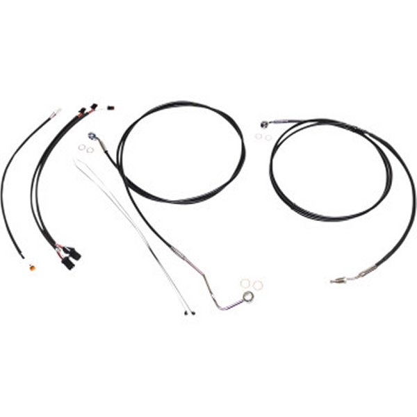 ケーブルキット XR 黒/クローム 17年以降 FLH(上側のみ) 12-14インチ用