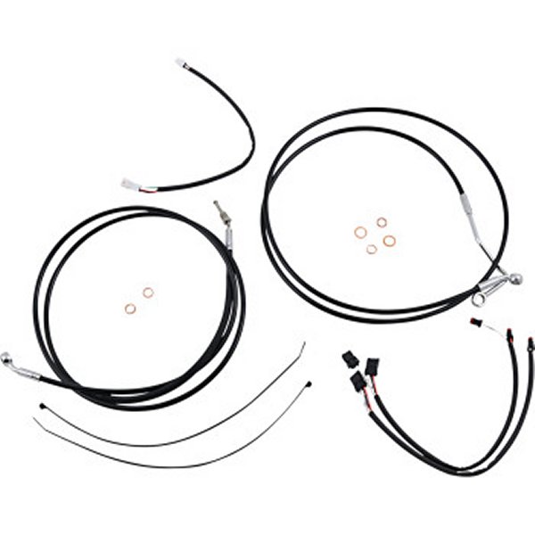 ケーブルキット XR 黒/クローム 17年以降 FLH(上側のみ) 15-17インチ用