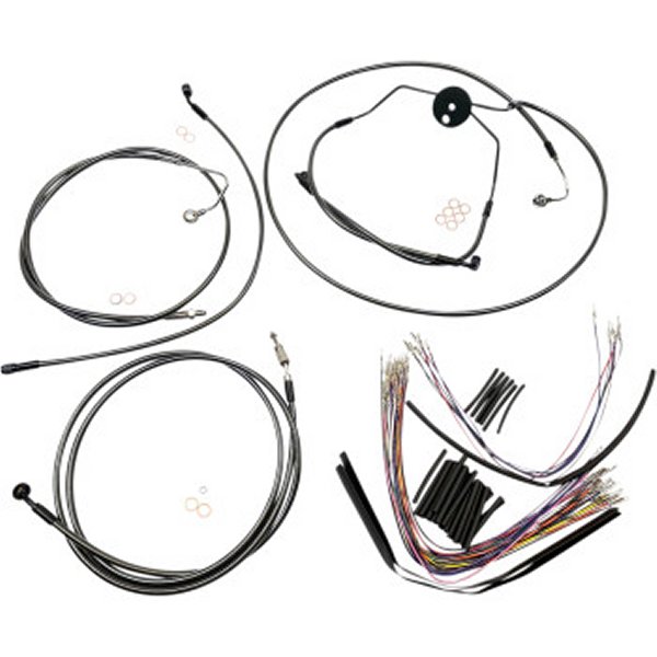 【セール特価】 ケーブルキット 黒 CVO ABS付 15-17インチ用