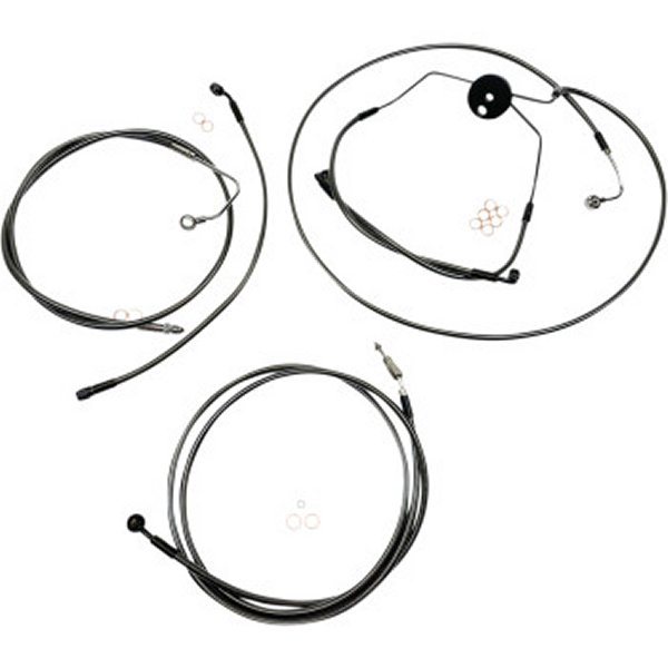 【セール特価】 ケーブルキット 黒 CVO ABS付 10インチ用