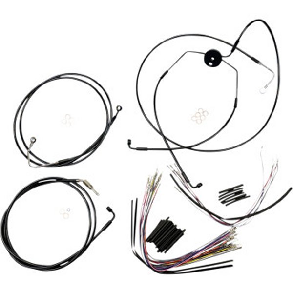 ケーブルキット XR 黒/黒 FLTRSE ABS付 12-14インチ用