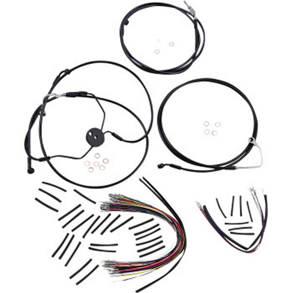 ケーブルキット XR 黒/黒 FLTRSE ABS付 15-17インチ用