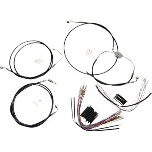 ケーブルキット XR 黒/クローム FLTRSE ABS付 12-14インチ用